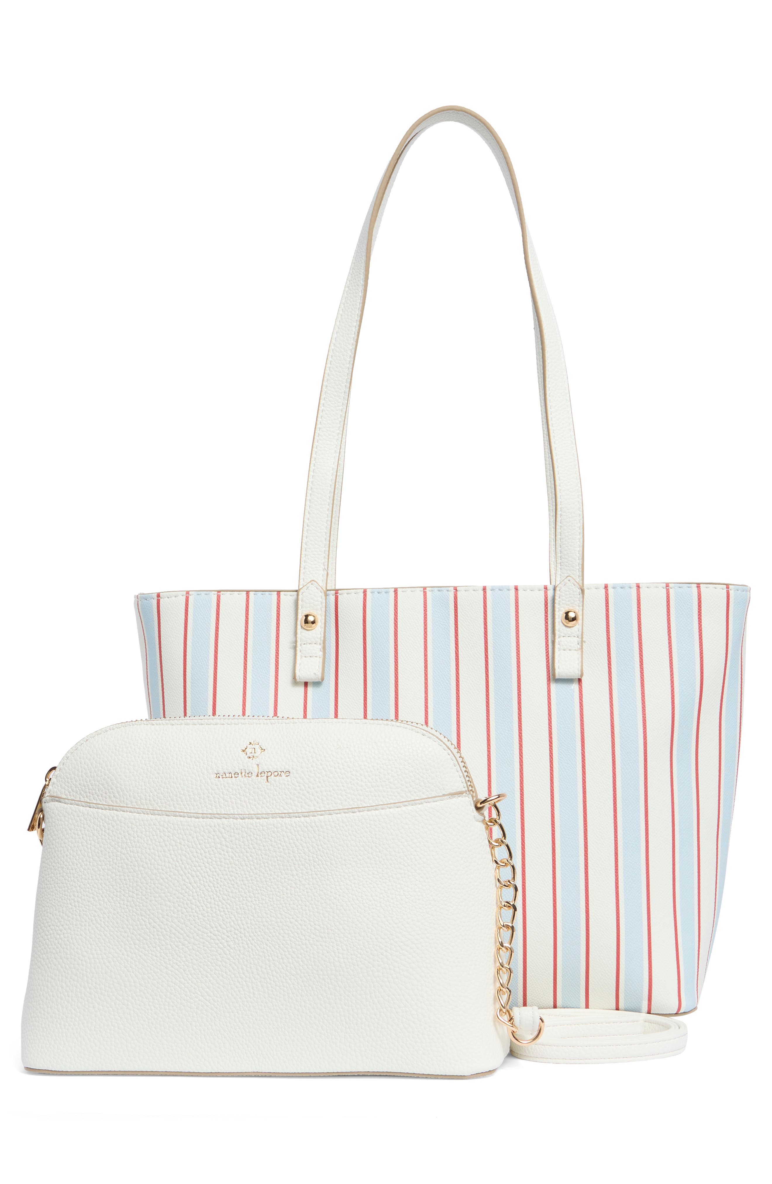 Nanette Lepore Faux Leather Tote with Removable Pouch