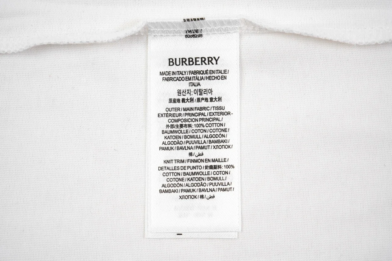 Burberry White Gradient Triangle Equestrian Knight Print T-Shirt product photo from LabelPicks