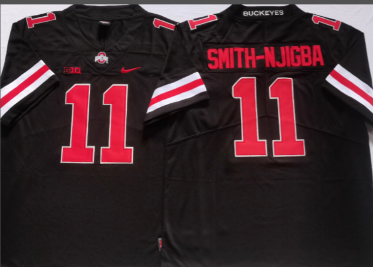 Jaxon Smith-Njigba NCAA Ohio State Buckeyes Nike Vapor Limited Jersey