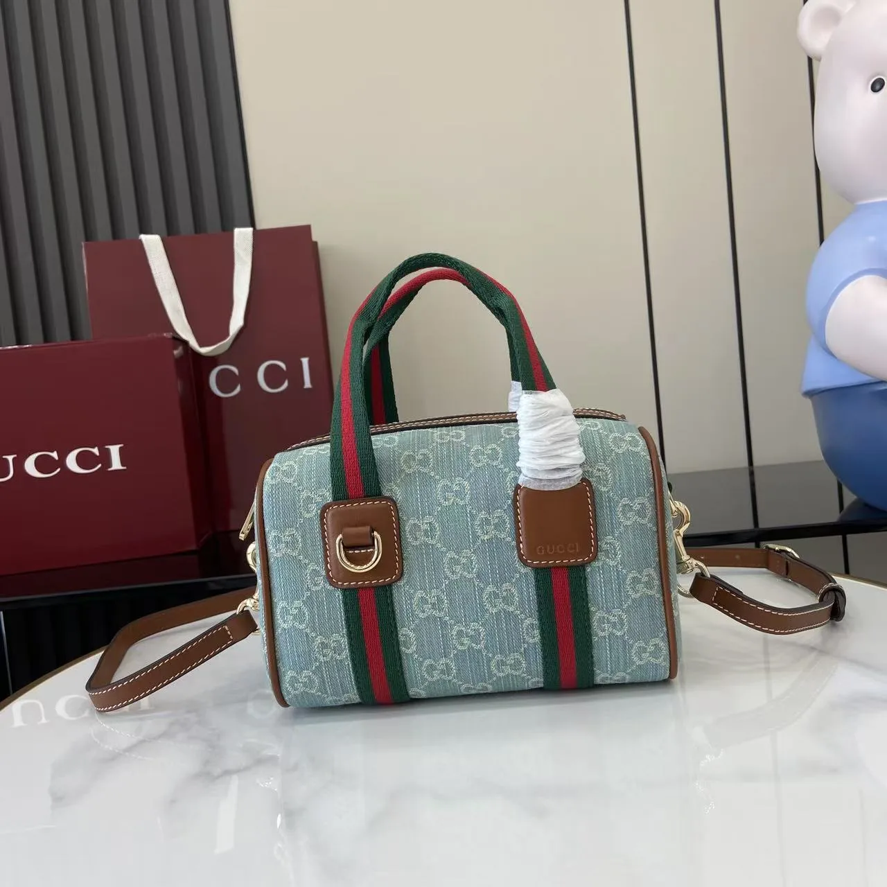 Gucci Canvas and Leather Top Handle Bag product photo from LabelPicks