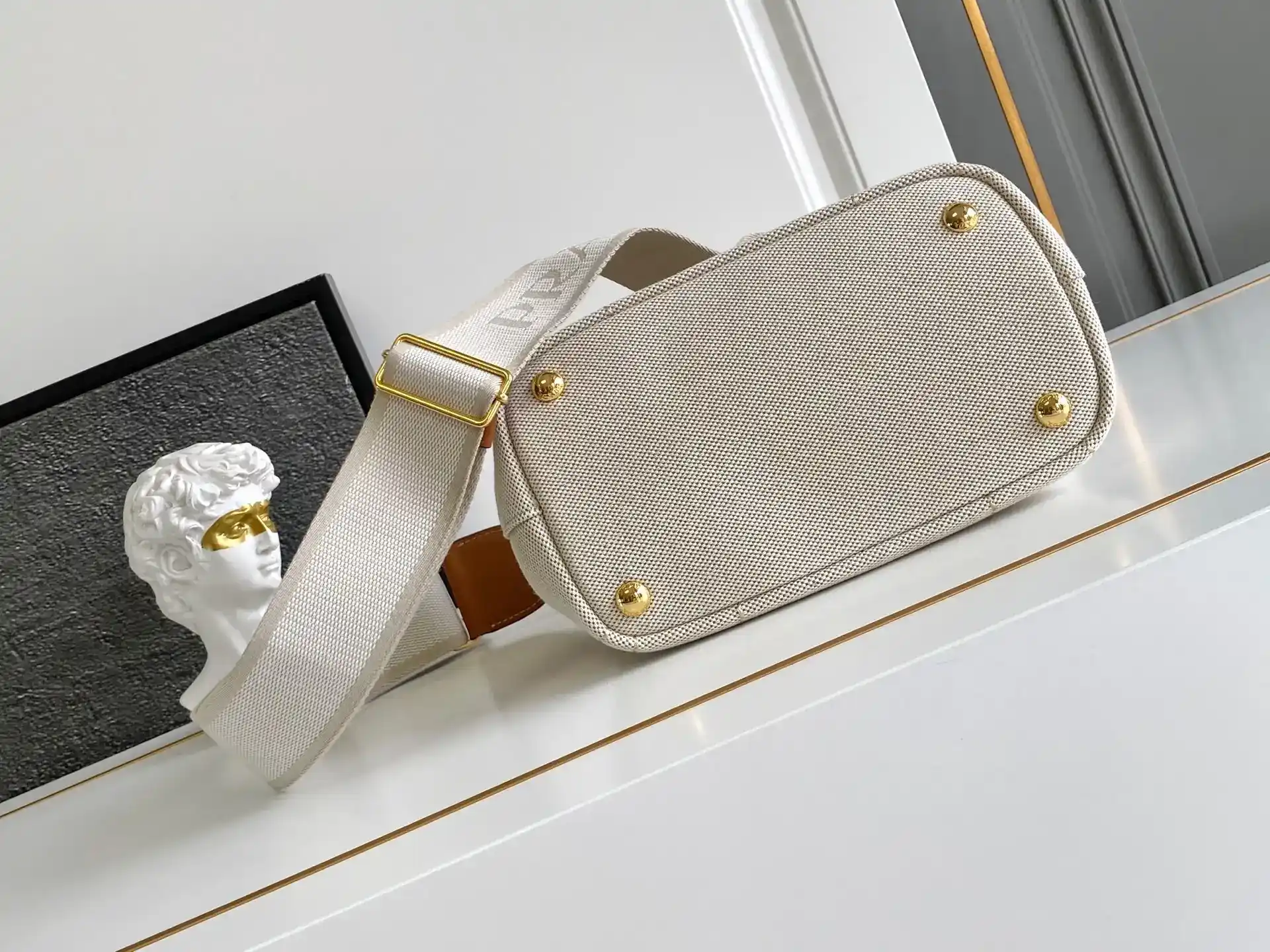 Prada Canvas and Leather Tote Bag product photo from LabelPicks