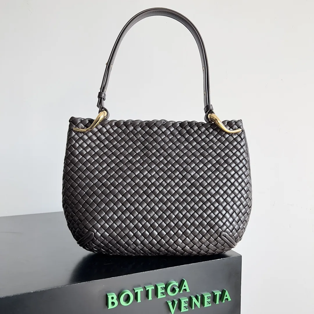 Bottega Veneta Intrecciato Woven Leather Shoulder Bag product photo from LabelPicks