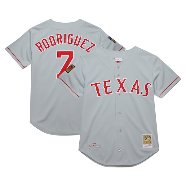 Ivan RodriguezTexas Rangers 1994 Cooperstown Collection Authentic Dark Jersey - Gray