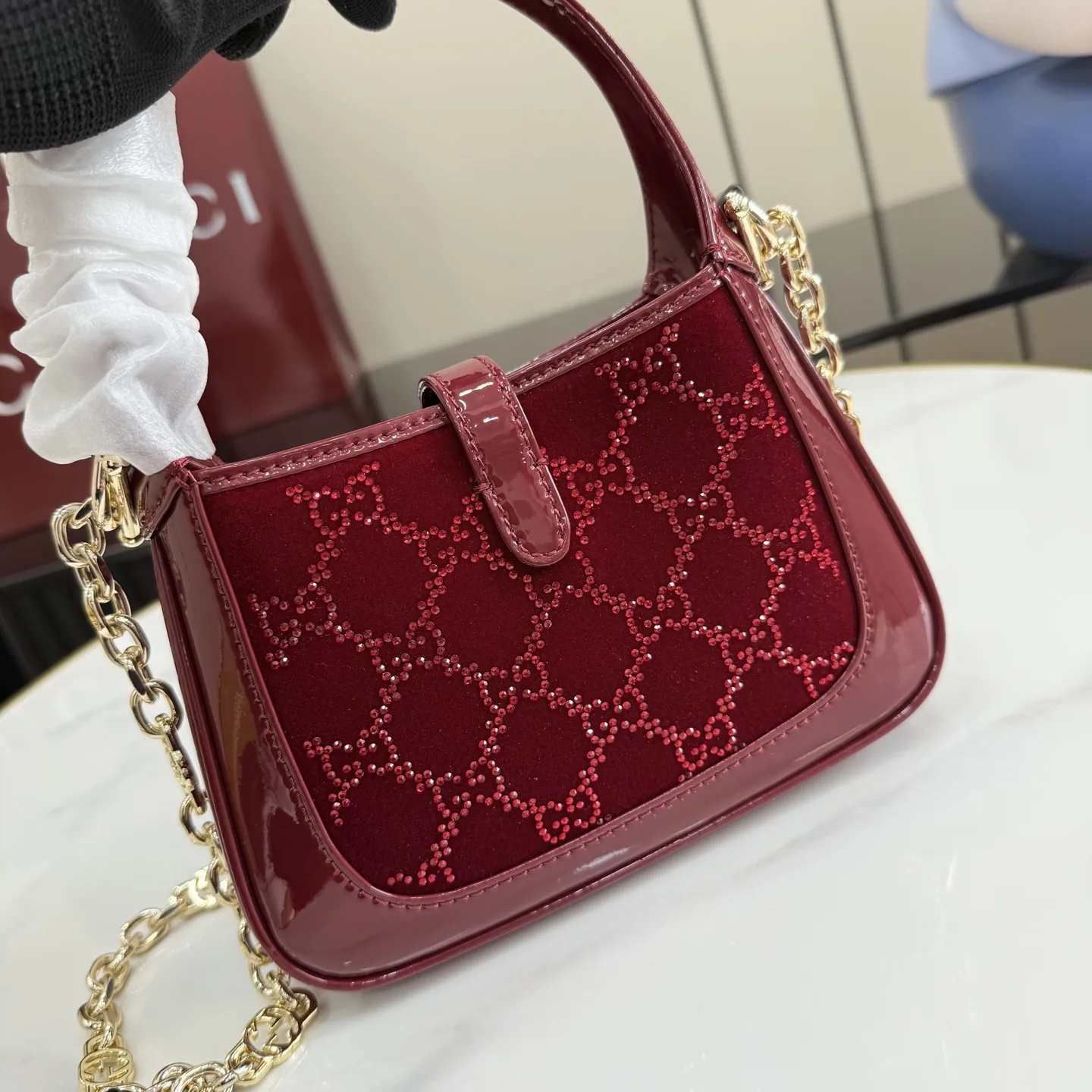 Gucci Satin Jackie Crossbody Bag product photo from LabelPicks