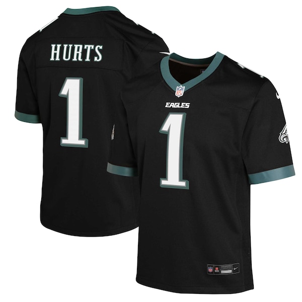 Jalen Hurts Philadelphia Eagles Nike Youth Game Jersey - Black