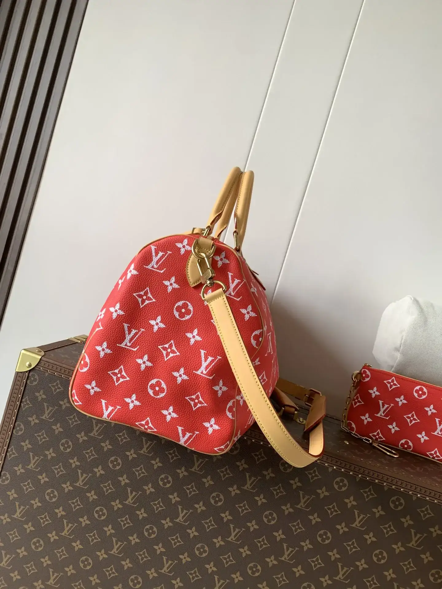 Louis Vuitton Green Speedy Grained Leather Top Handle Bag product photo from LabelPicks