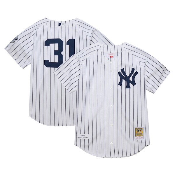 Ichiro Suzuki New York Yankees 2014 Cooperstown Collection Authentic Throwback Jersey - White