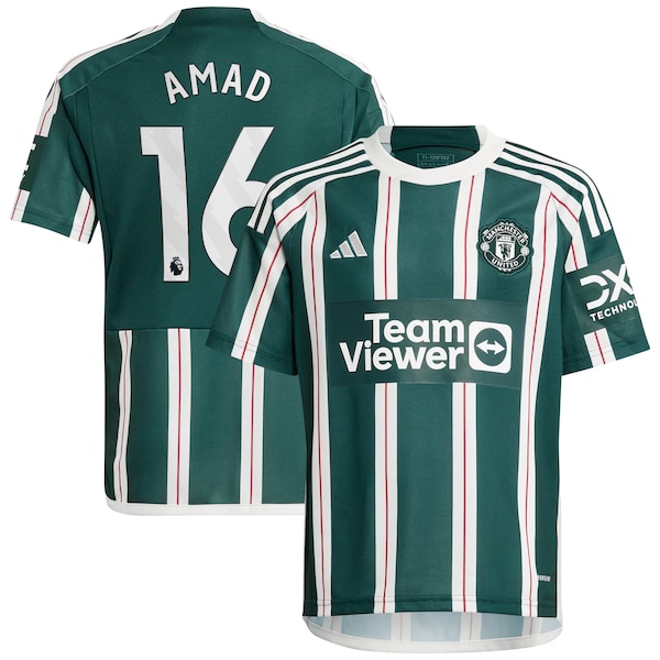 Amad Diallo Manchester United adidas Youth Replica Player Jersey – Green