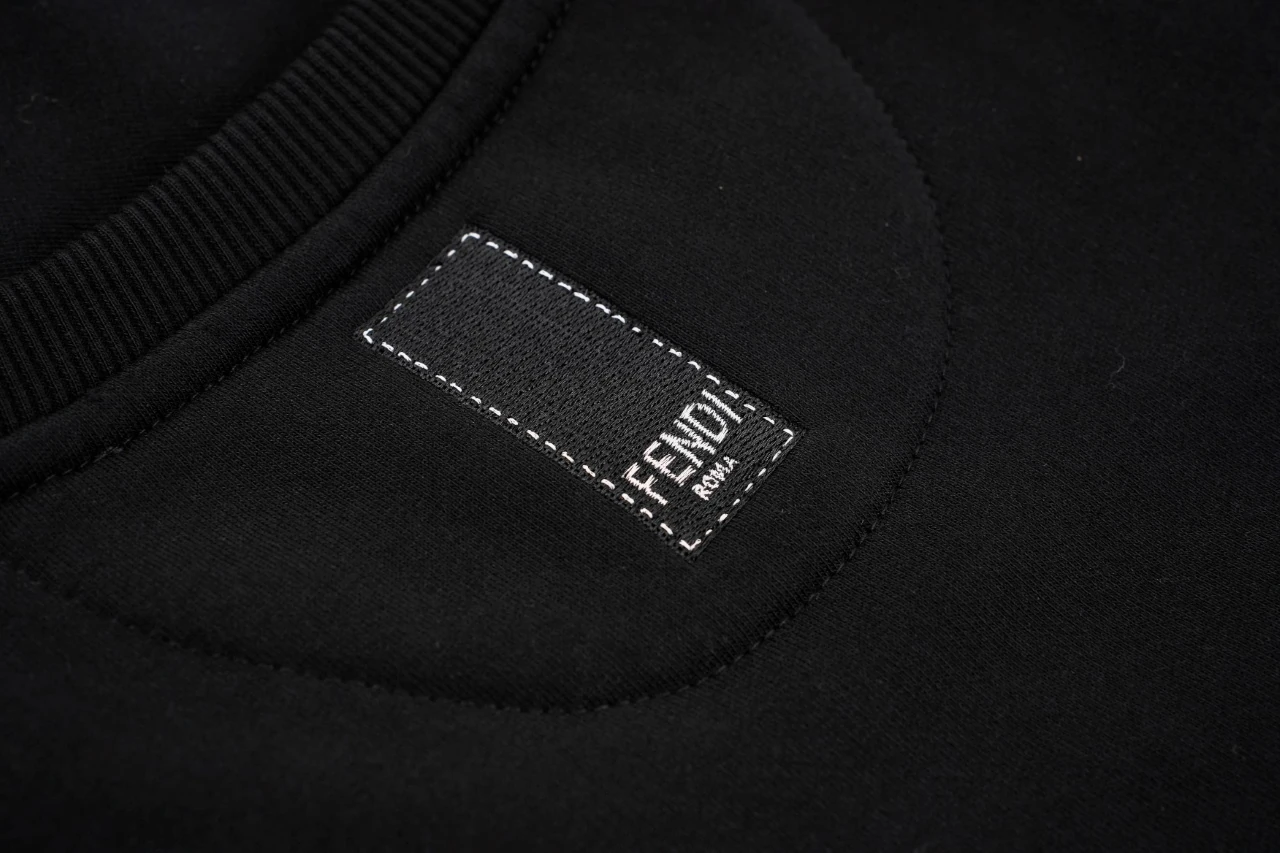 Fendi Black Front and Back Embroidered Logo Sweatshirt product photo from LabelPicks