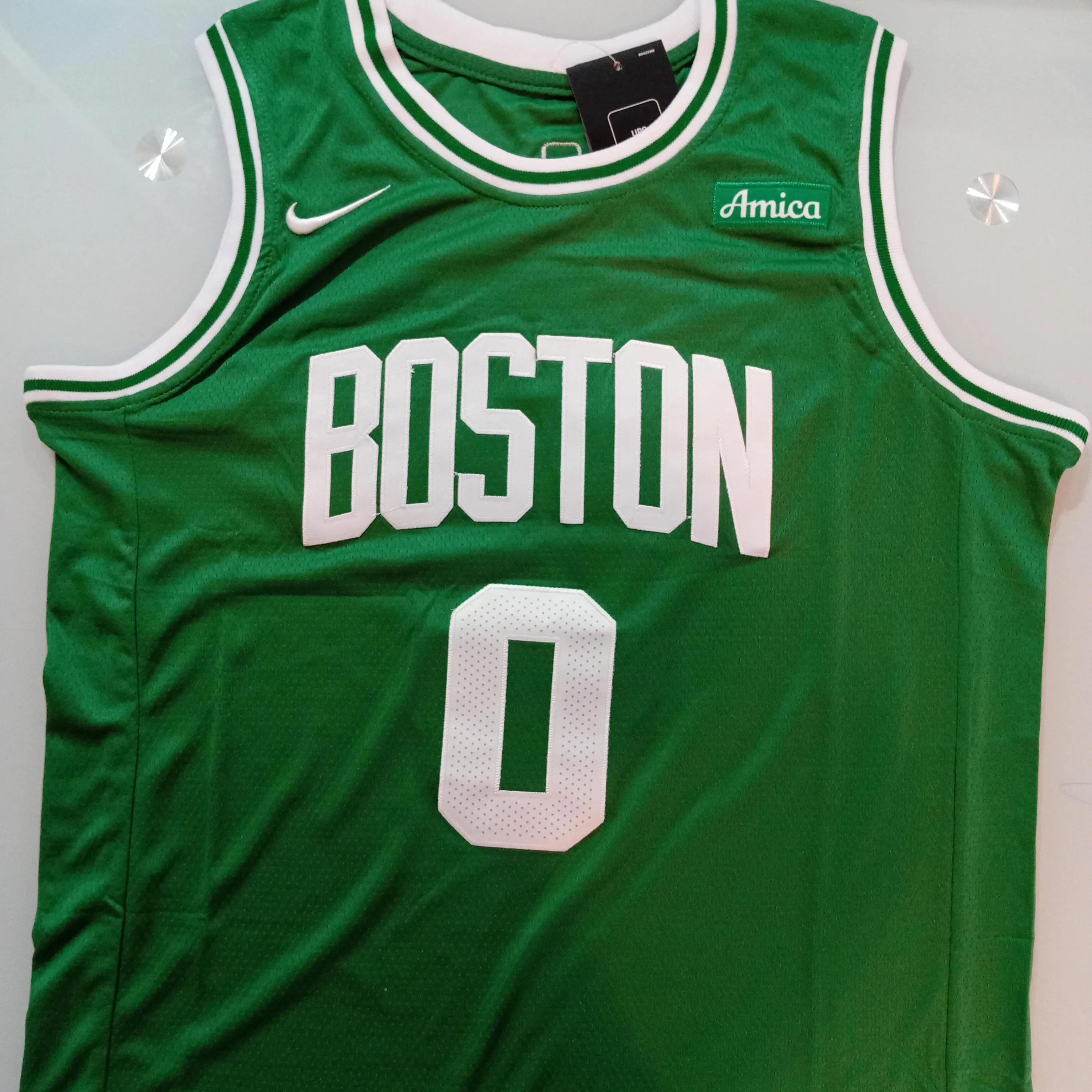 Jayson Tatum Signed Autographed Boston Seltics #0 Basketball Jersey with COA from Globalcoa