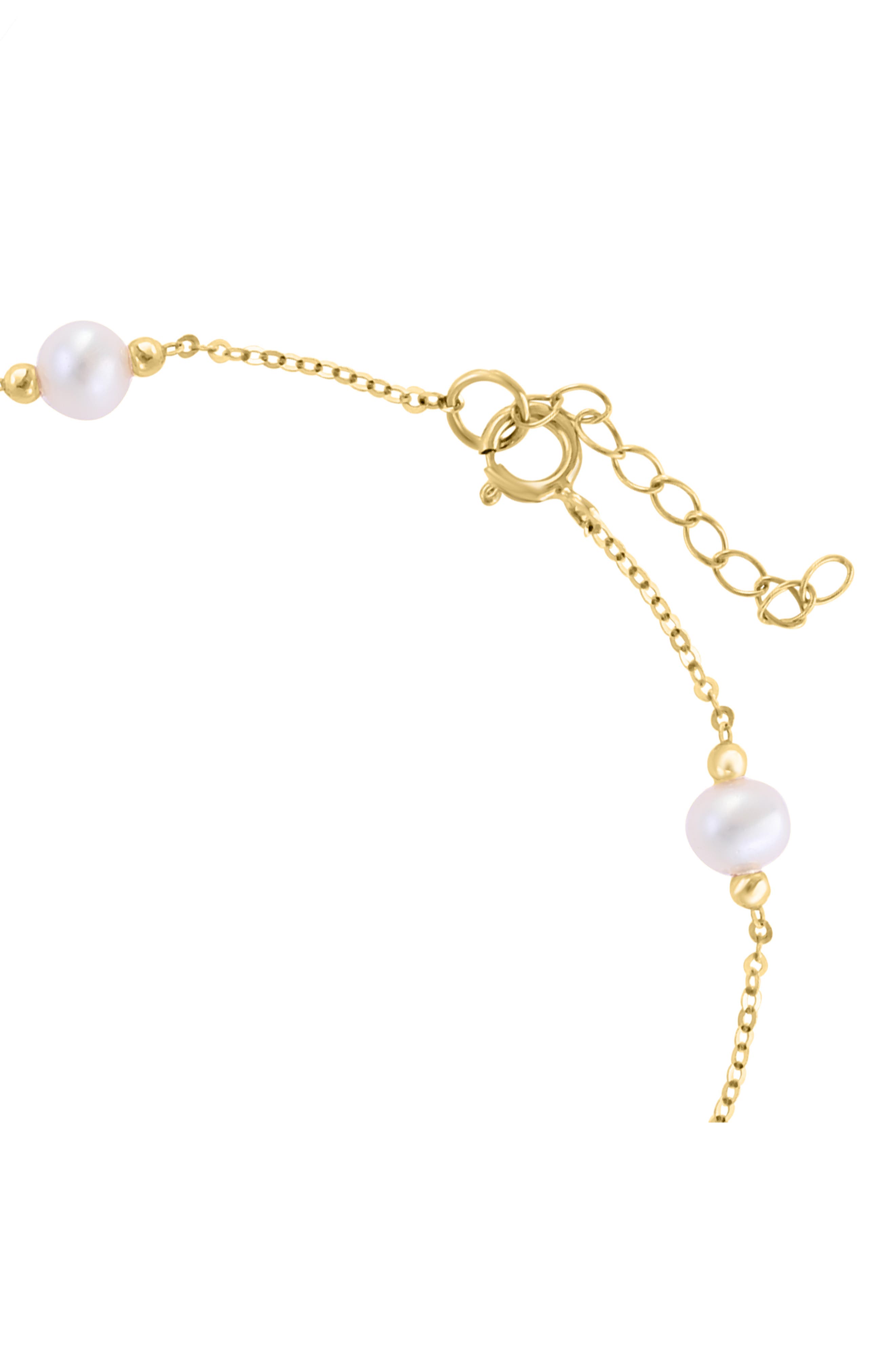 EFFY 14K Yellow Gold Freshwater Pearl Malachite and Emerald Bracelet