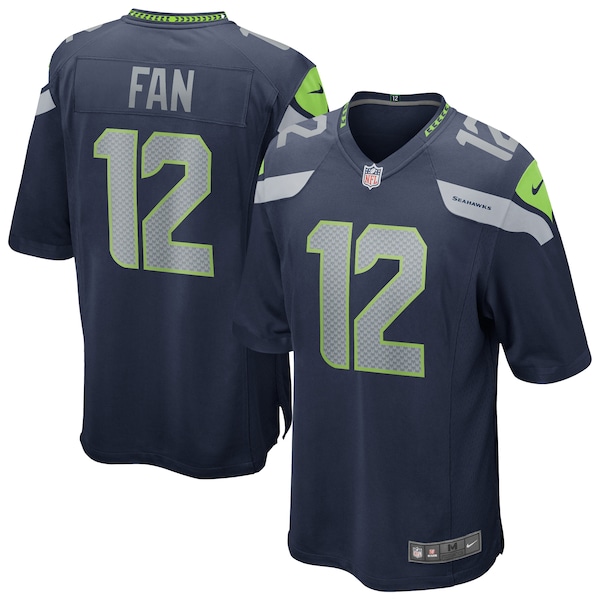 12s Seattle Seahawks Nike Team Game Jersey -  College Navy