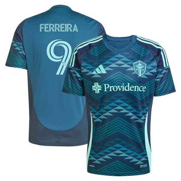Jesus Ferreira Seattle Sounders FC adidas 2025 The Salish Sea Kit Replica Player Jersey - Blue
