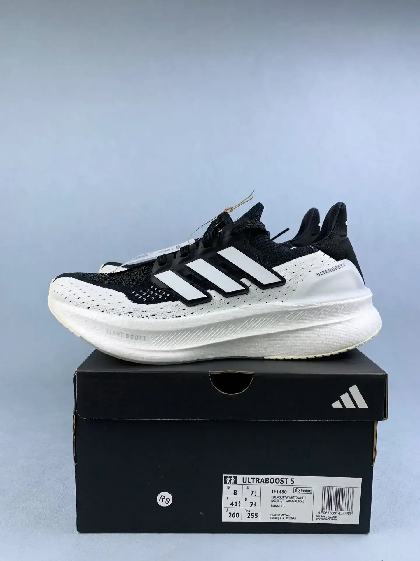 adidas Ultraboost 5 Black White Shoes product photo from LabelPicks