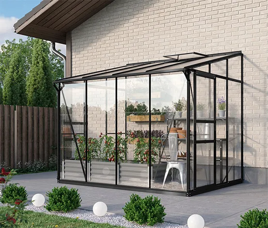 Vitavia Anlehngewächshaus, schwarz 5200