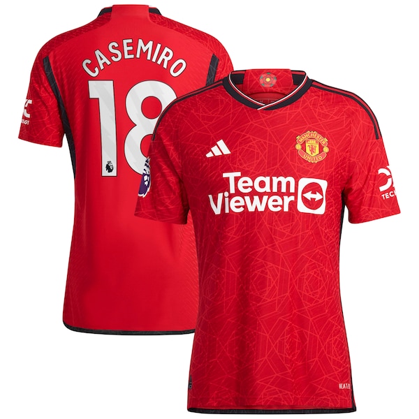 Casemiro Manchester United adidas 2023/24 Home Authentic Player Jersey - Red/Green