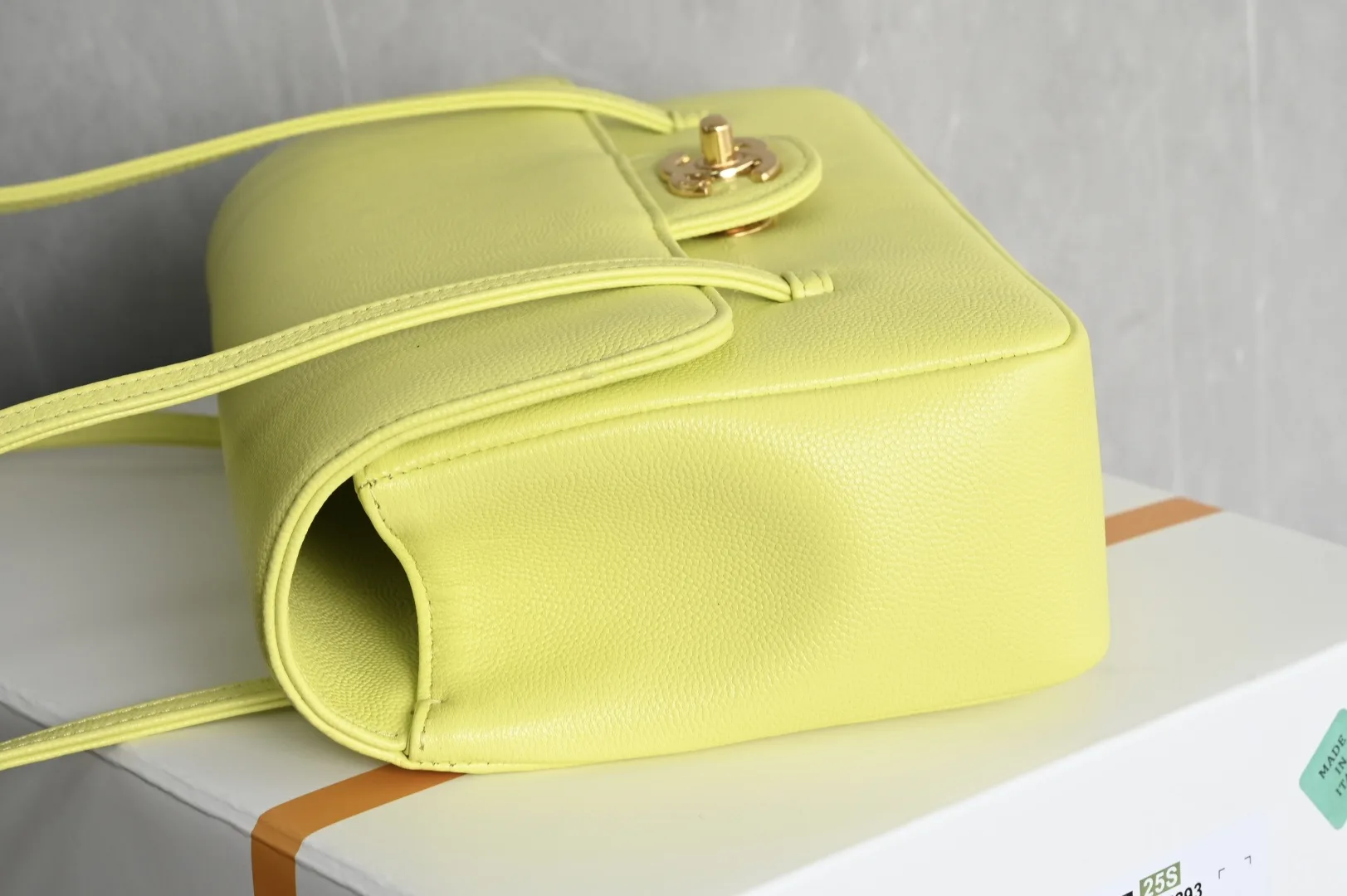 Chanel Yellow Calfskin Shoulder Bag product photo from LabelPicks