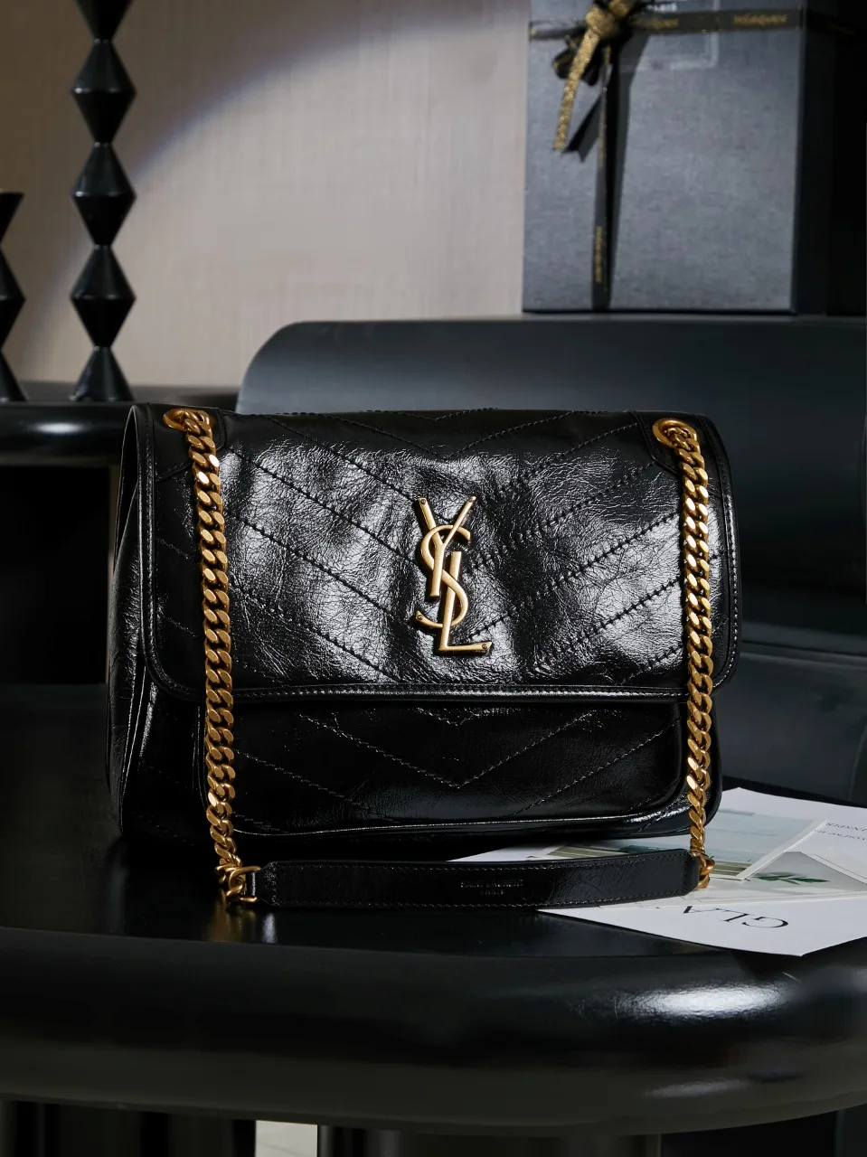 Saint Laurent Niki Calfskin Shoulder Bag product photo from LabelPicks