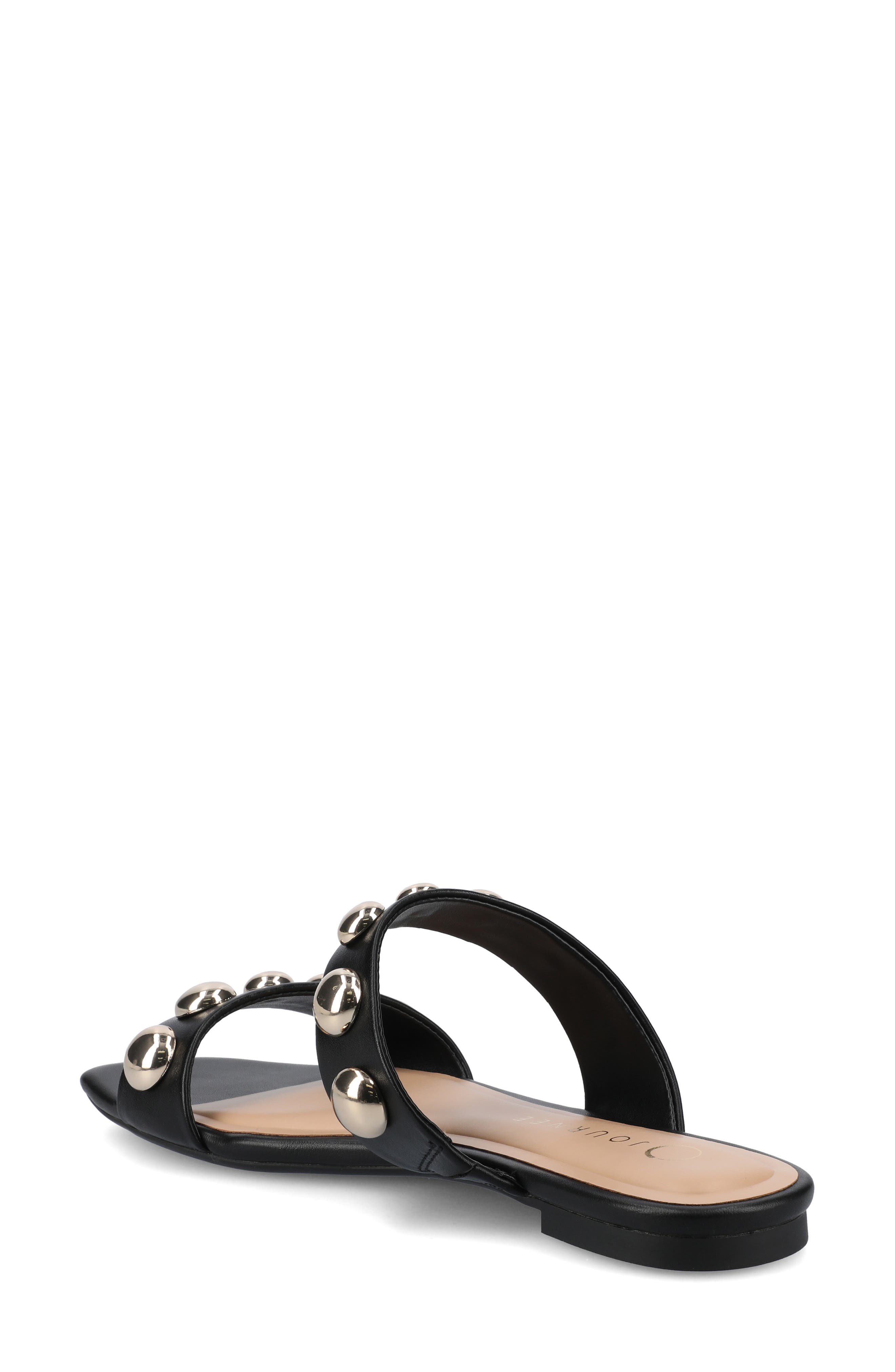 Journee Collection Frida Studded Slide Sandal