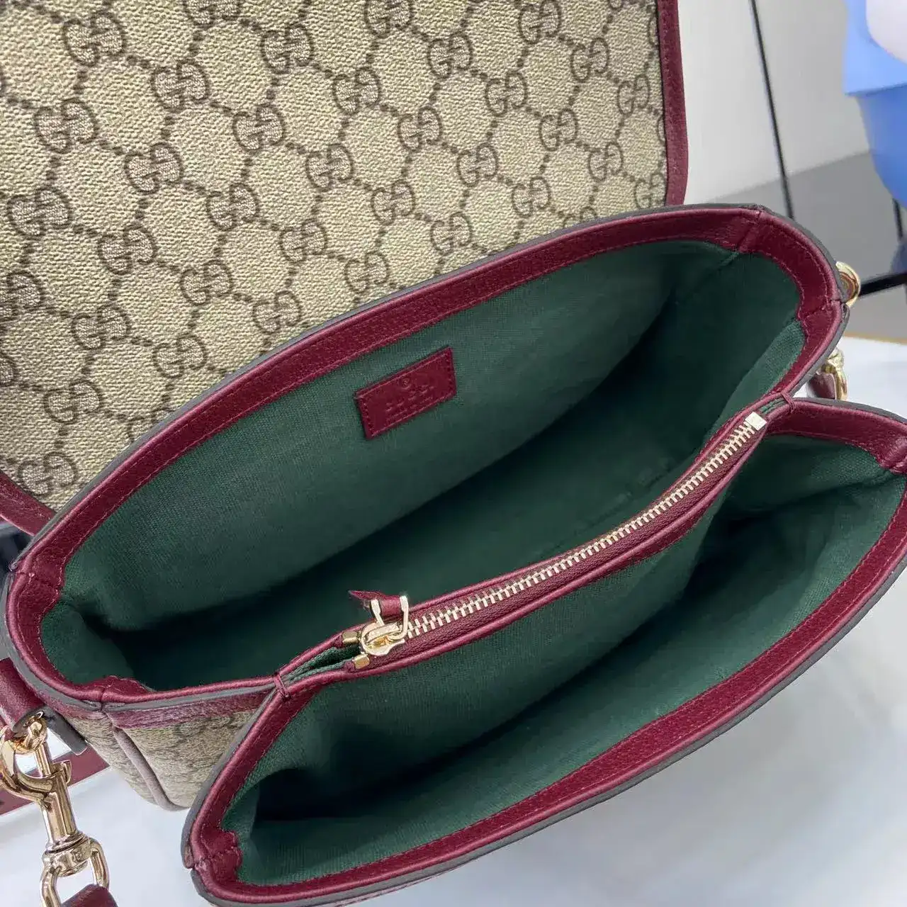 Gucci Brown Ophidia GG Supreme Canvas Crossbody Bag product photo from LabelPicks