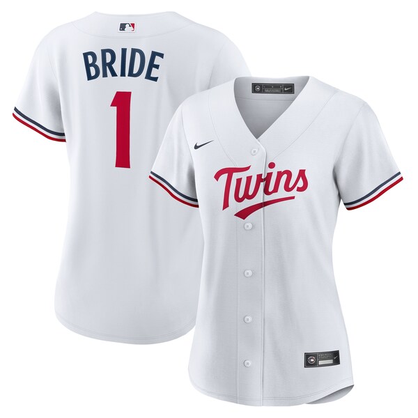 Minnesota Twins Nike Women's #1 Bride Home Replica Jersey - White