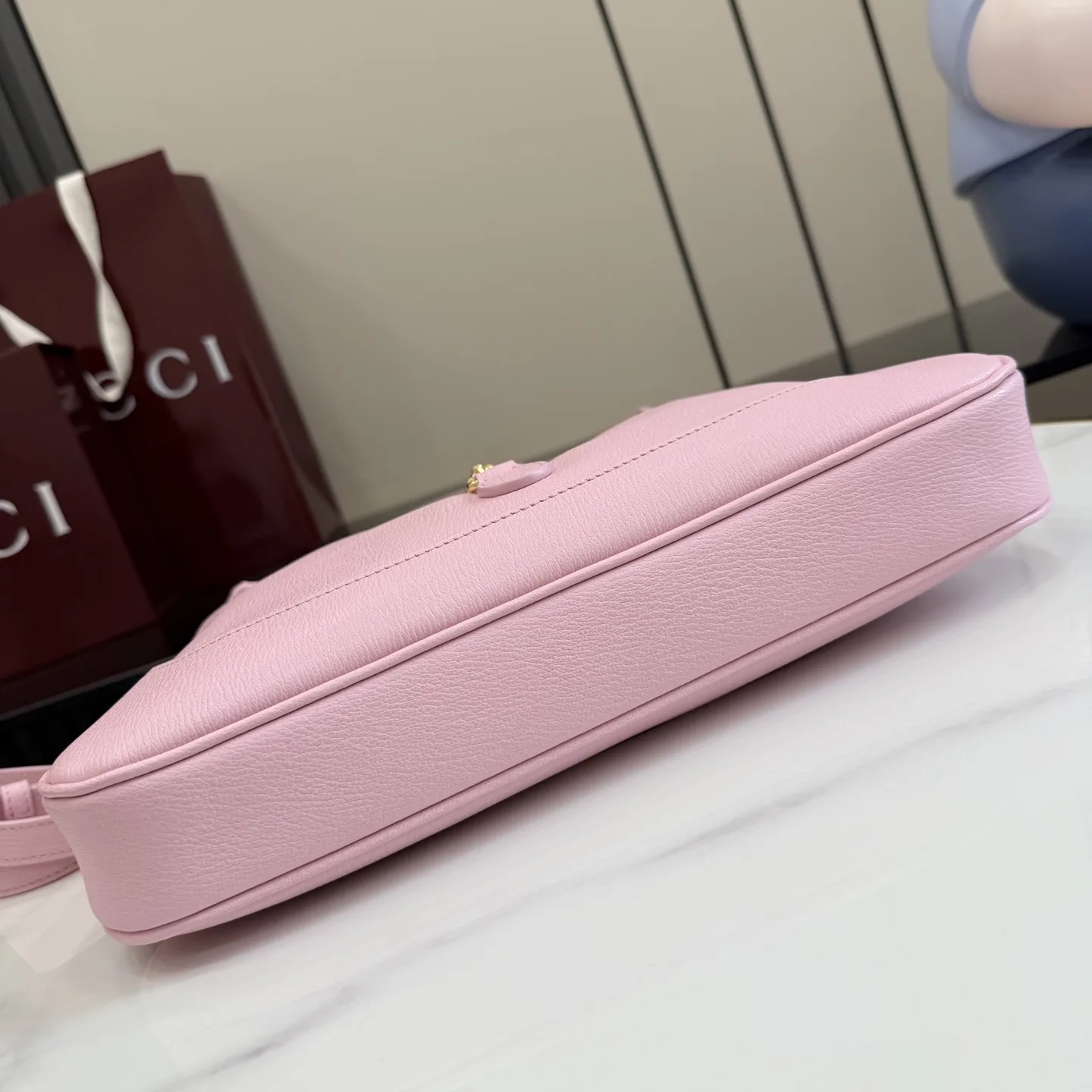 Gucci Pink Jackie Grained Leather Shoulder Bag product photo from LabelPicks