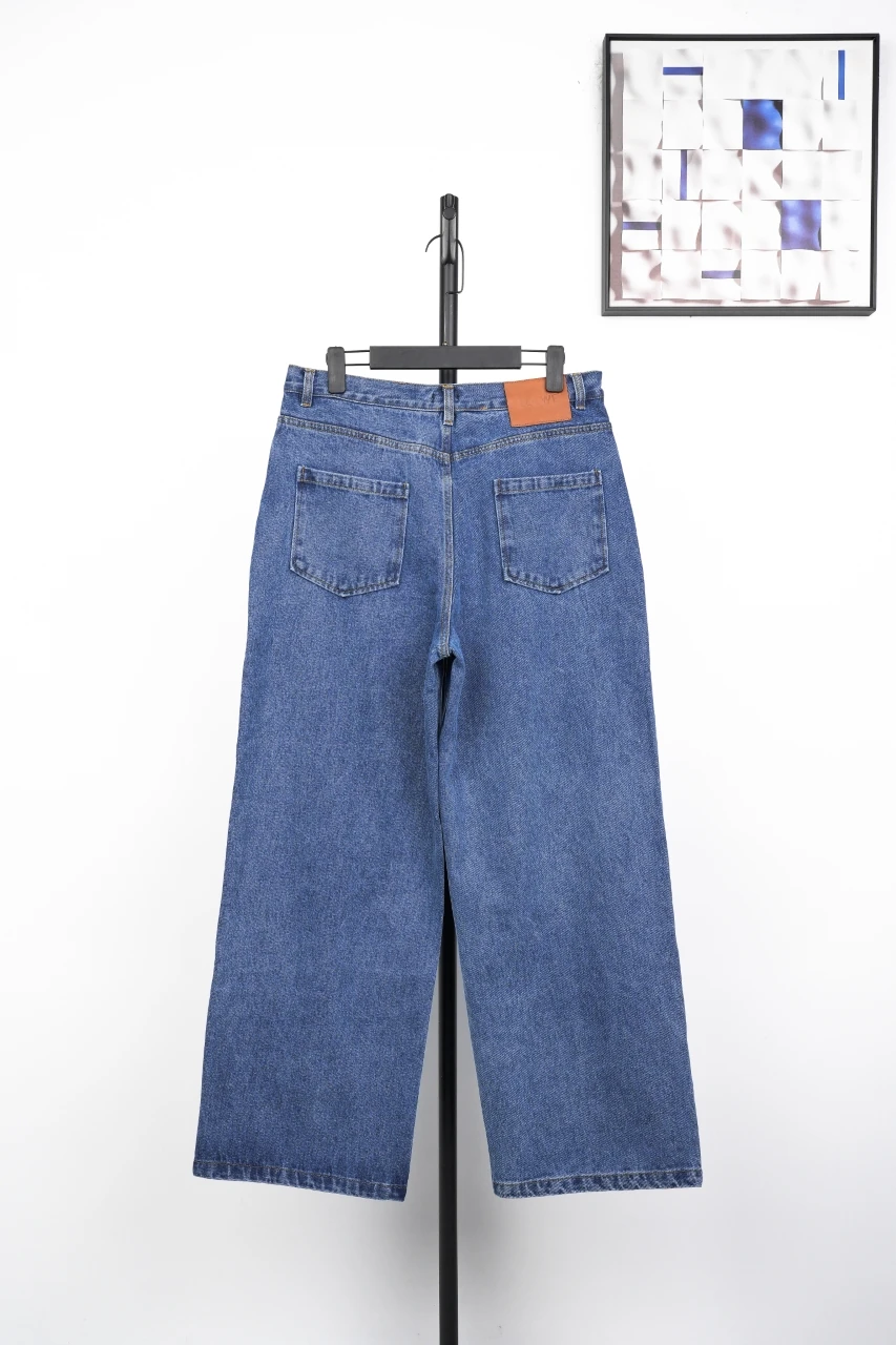 LOEWE Blue Denim Jeans with Knee Anagram Detail product photo from LabelPicks