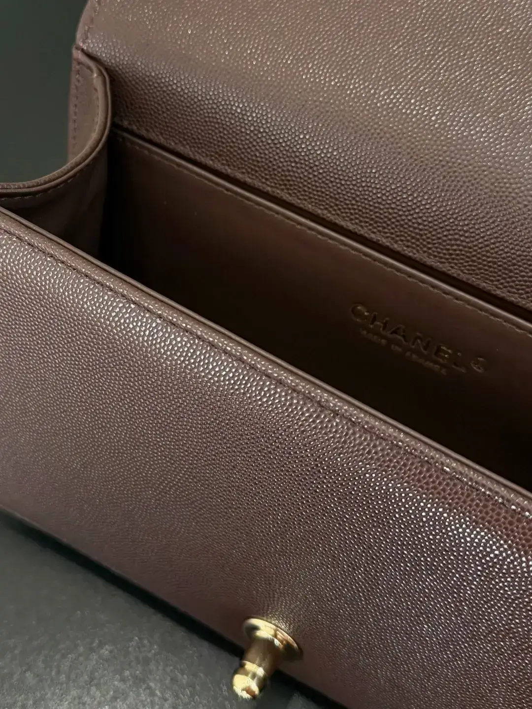 Chanel Brown Quilted Leather Shoulder Bag product photo from LabelPicks