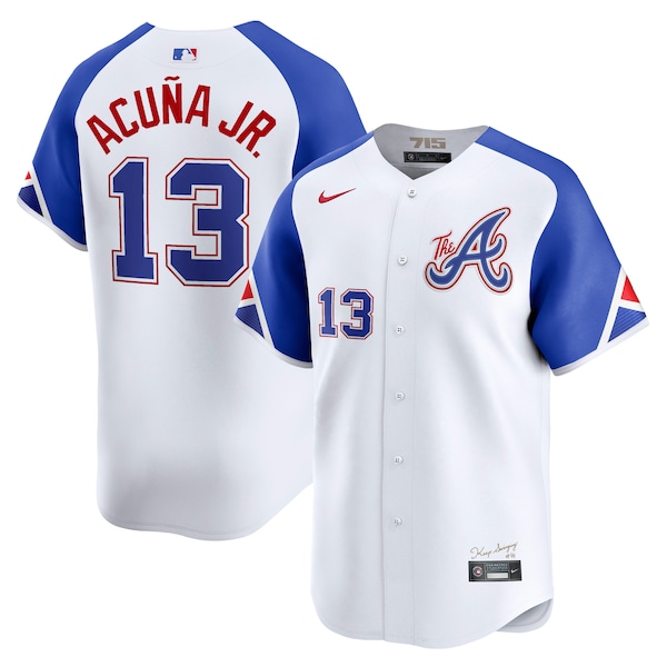 Ronald Acuña Jr. Atlanta Braves Nike City Connect Limited Jersey - White