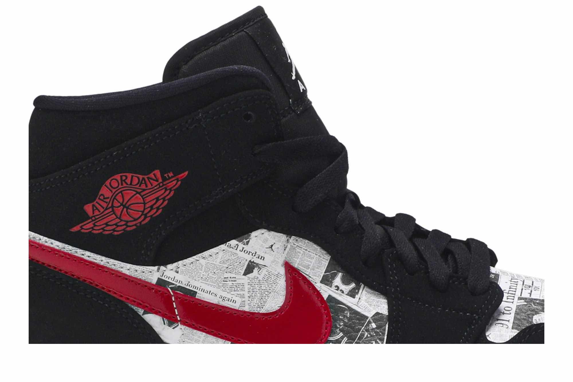 Air Jordan 1 Mid SE ‘Newspaper Air Times’ 852542-061