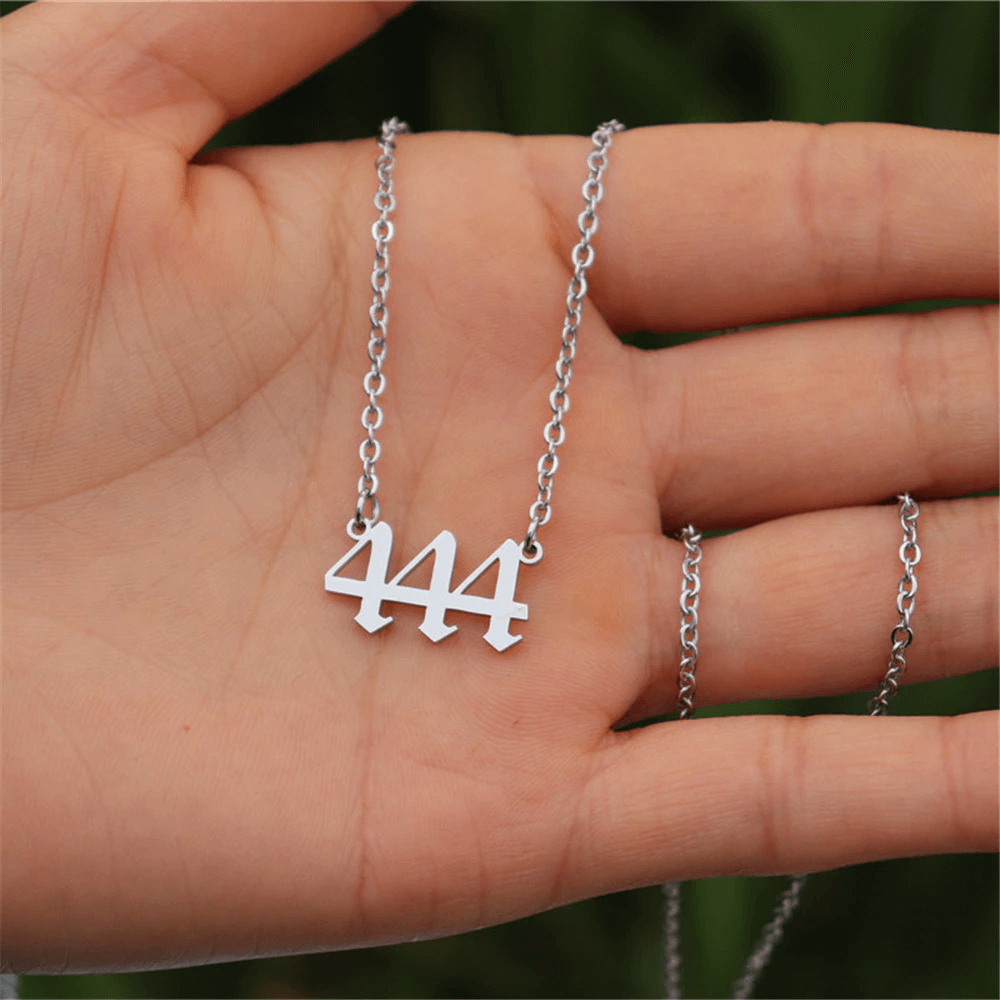 Angel Number Necklace 111-999 with 18K Gold Plated