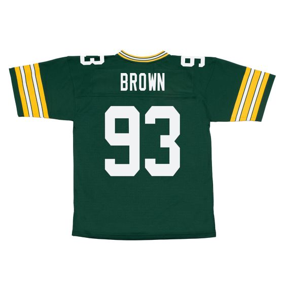 Gilbert Brown Green Bay Packers  Authentic Throwback Retired Player Jersey - Green