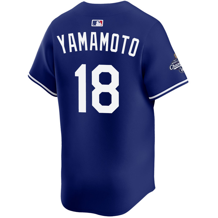 Yoshinobu Yamamoto Los Angeles Dodgers Nike 2025 World Series Champions Home Replica Jersey - Royal