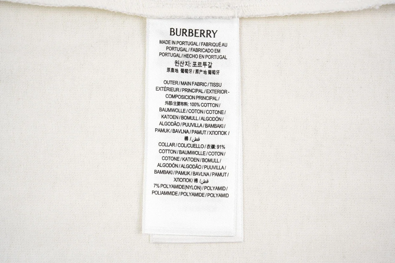 Burberry White Check Collar Crewneck T-Shirt product photo from LabelPicks