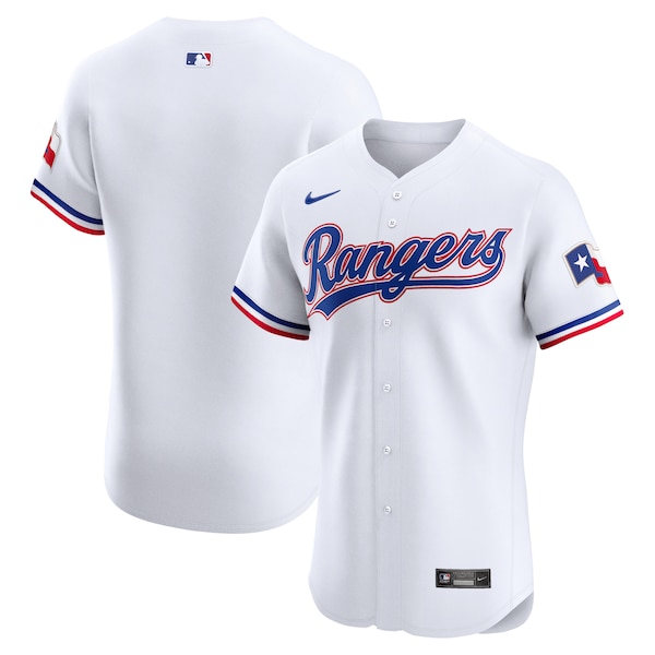 Texas Rangers Nike Home Elite Jersey - White