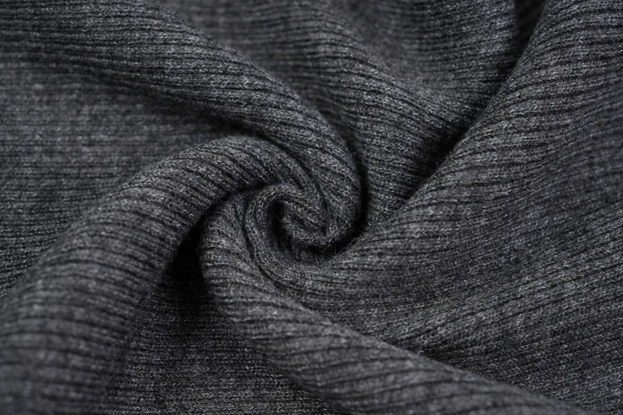Prada Charcoal Logo Embroidered Half-Sleeve Knit Top product photo from LabelPicks