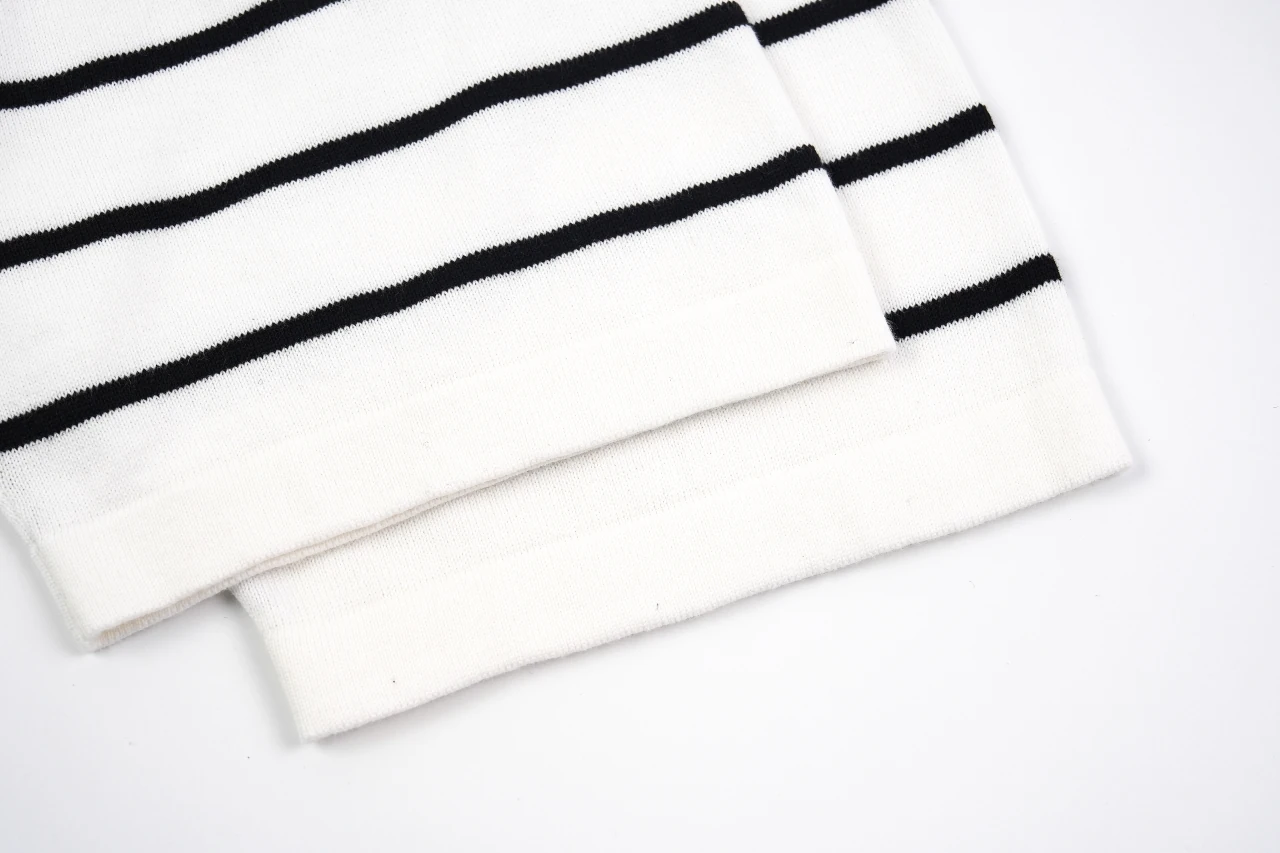 Ralph Lauren White Stripe Pony Embroidered Knit T-Shirt product photo from LabelPicks