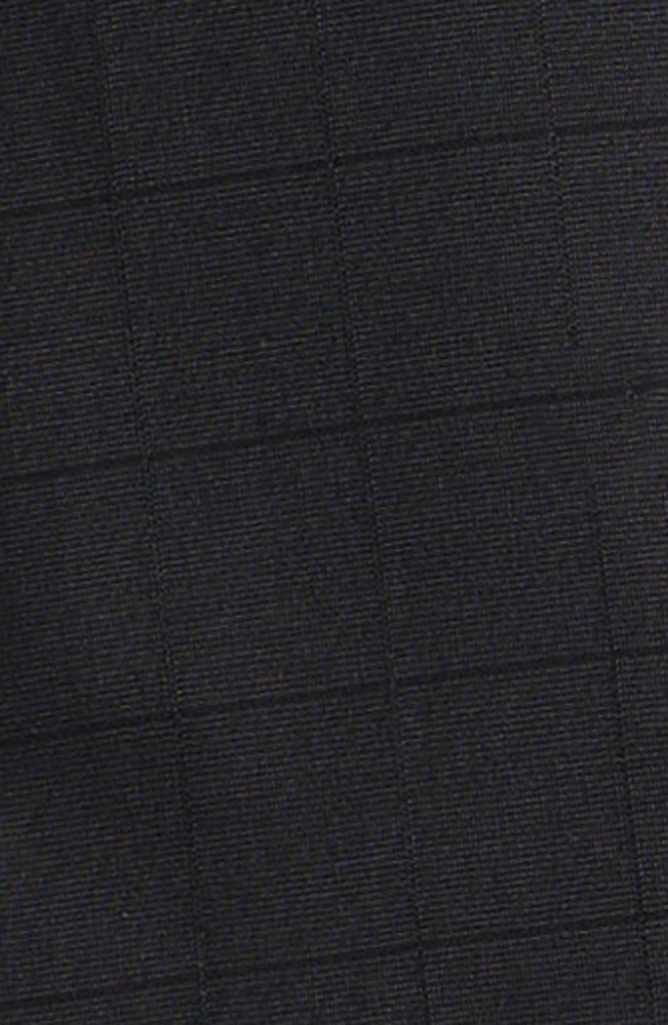 Andrew Marc Kids' Skinny Fit Black Windowpane Checck Stretch Suit