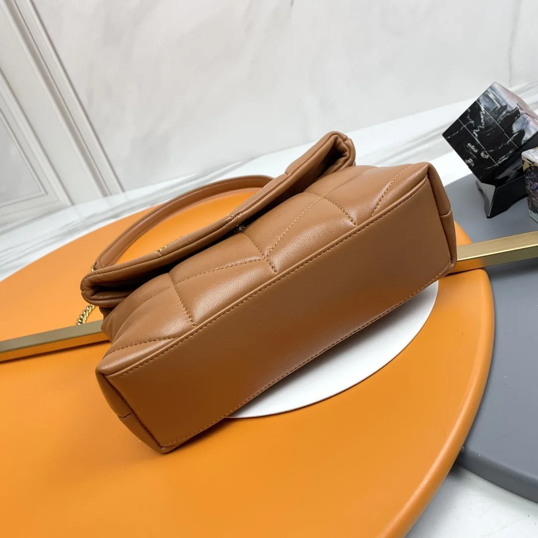Saint Laurent Brown Quilted Leather Shoulder Bag product photo from LabelPicks