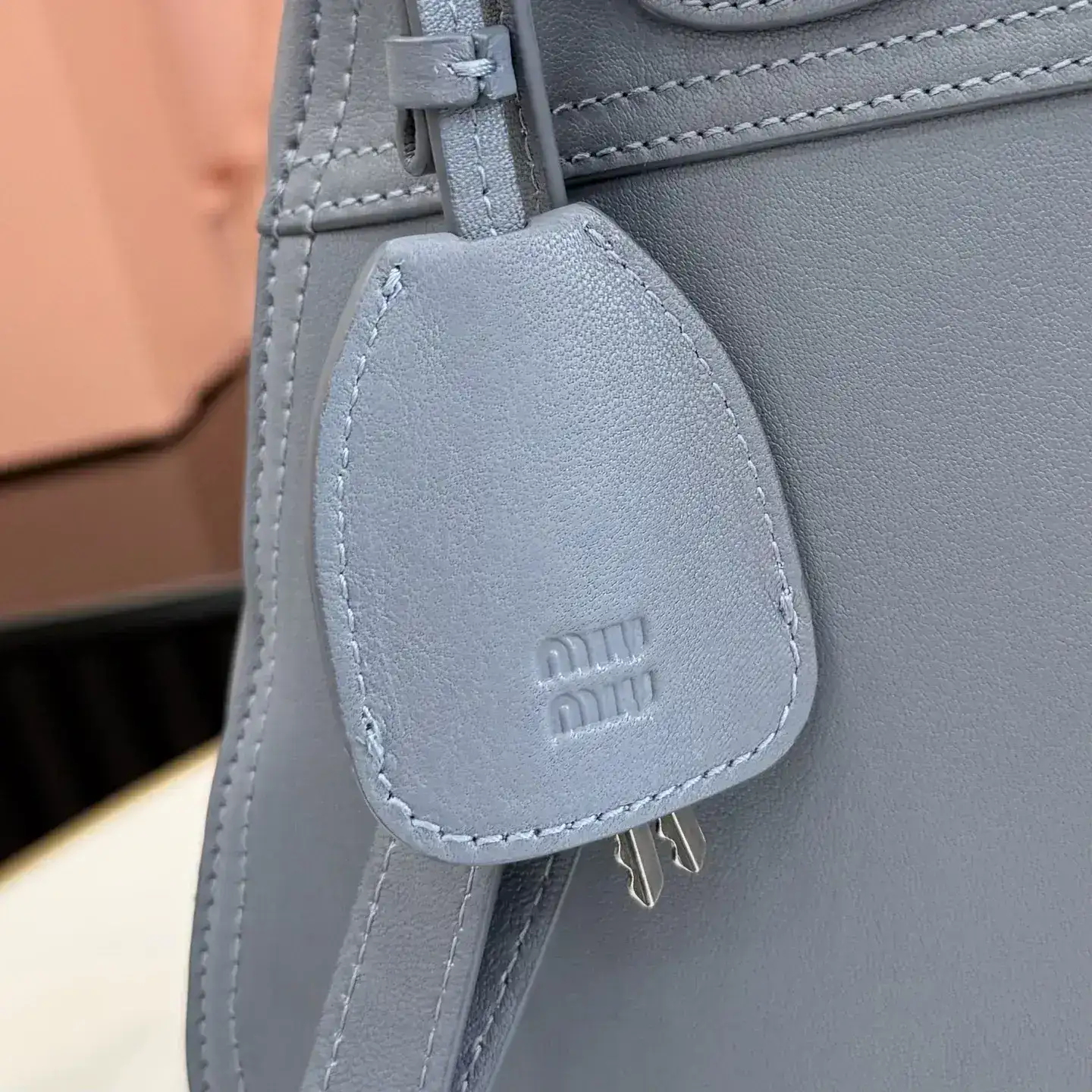 Miu Miu Vivant Blue Calfskin Top Handle Bag product photo from LabelPicks