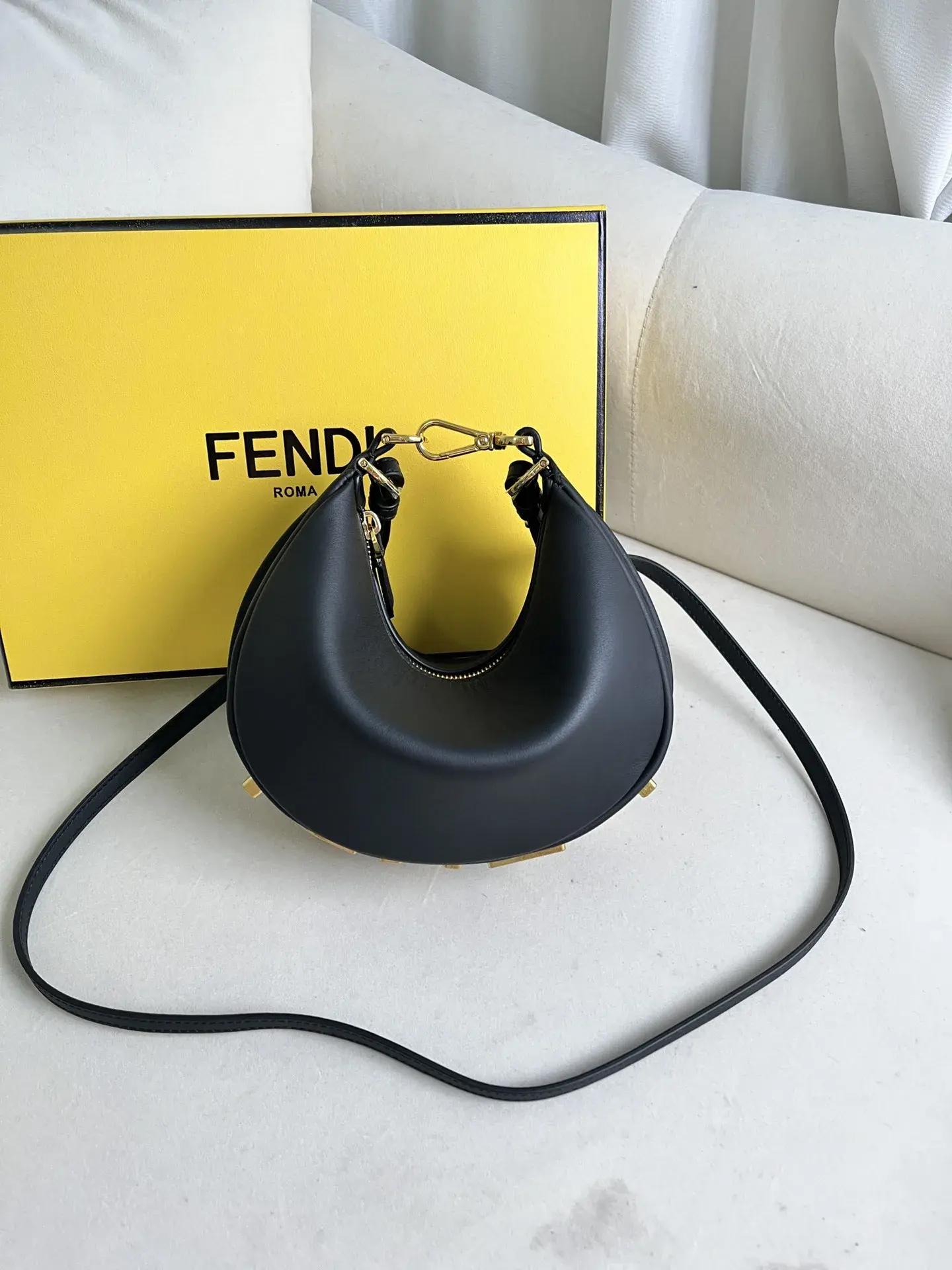 Fendi Black Hobo Bag product photo from LabelPicks