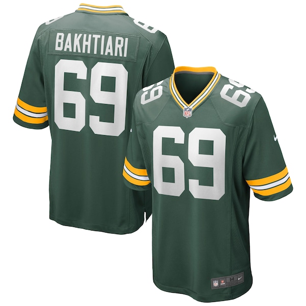 David Bakhtiari Green Bay Packers Nike Game Jersey - Green