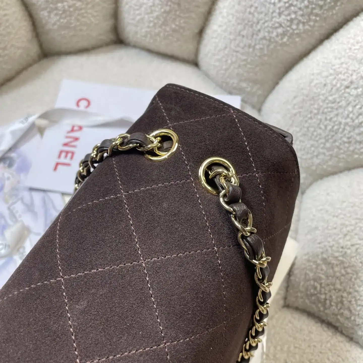 Chanel Classic Flap Brown Grained Leather Tote Bag product photo from LabelPicks
