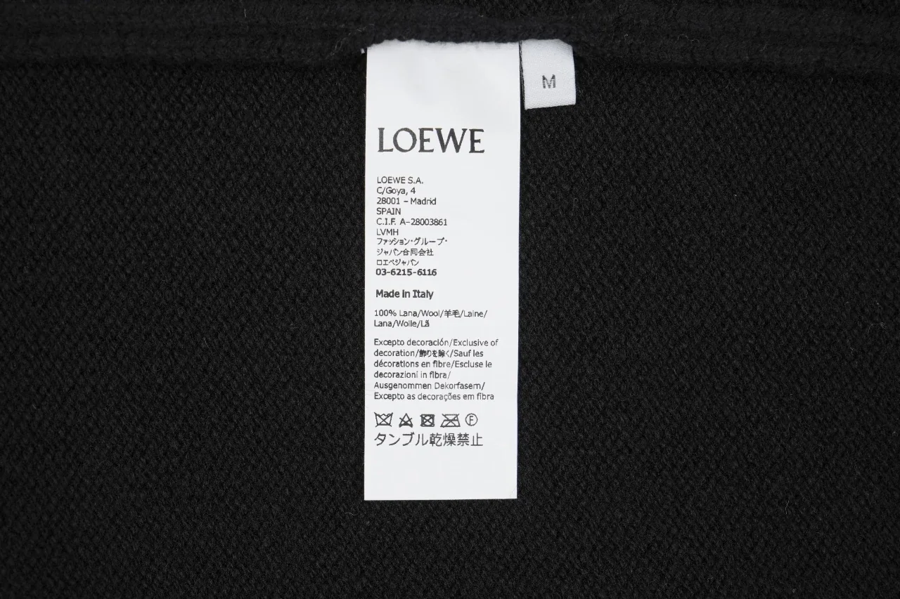 LOEWE Black Small Anagram Embroidered Crewneck Sweater product photo from LabelPicks