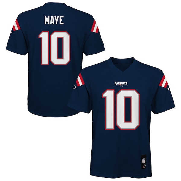 Drake Maye New England Patriots Outerstuff Preschool Replica Player Jersey - Navy