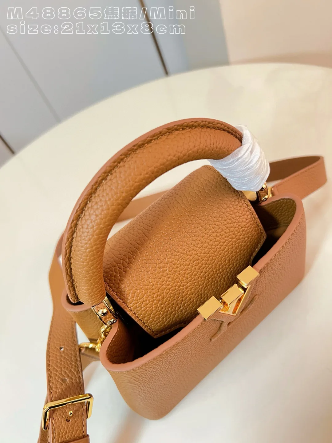 Louis Vuitton Capucines Brown Calfskin Crossbody Bag product photo from LabelPicks