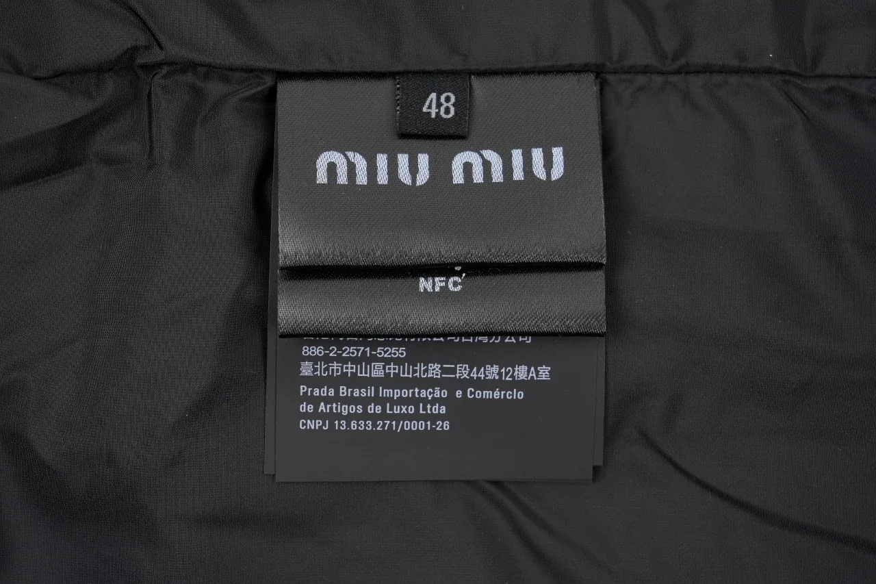 Miu Miu Black Waxed Leather Baseball Jacket product photo from LabelPicks