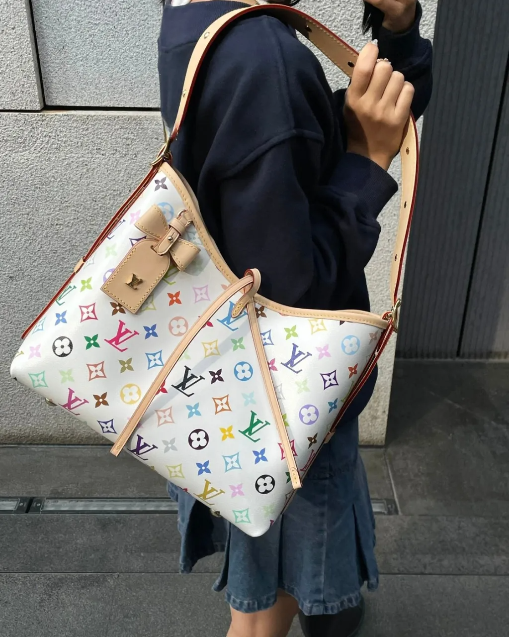 CarryAll PM Multicolorida Branca – Bolsa Feminina de Luxo Modelo: M13661