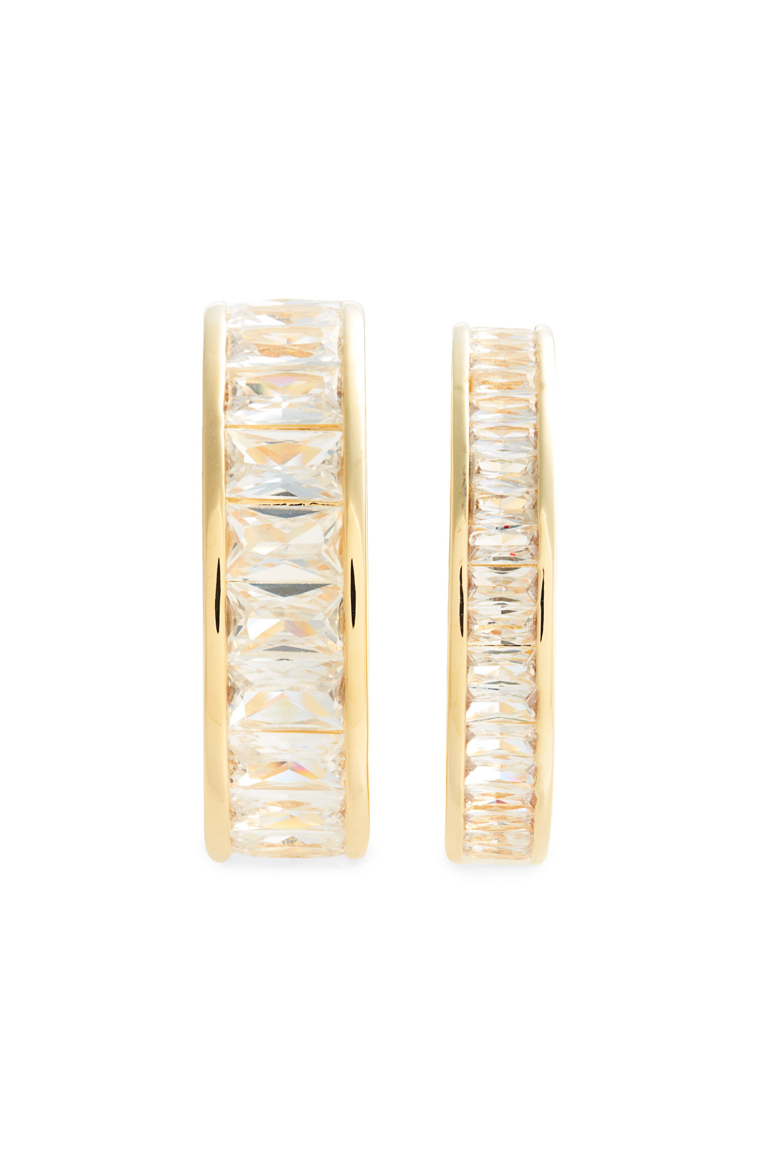 Nordstrom Set of 2 Channel Cubic Zirconia Rings