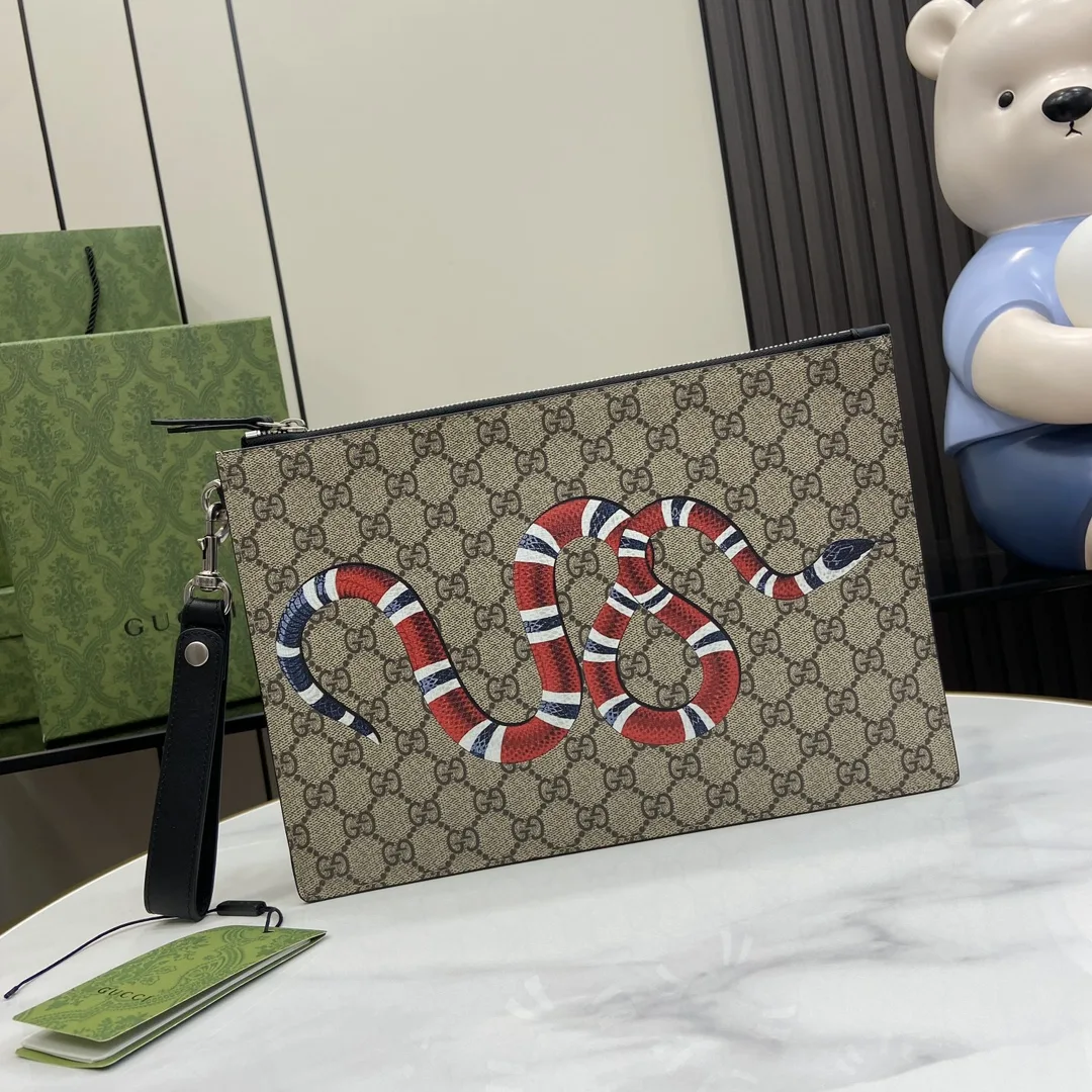 Gucci Brown Ophidia GG Supreme Canvas Clutch product photo from LabelPicks